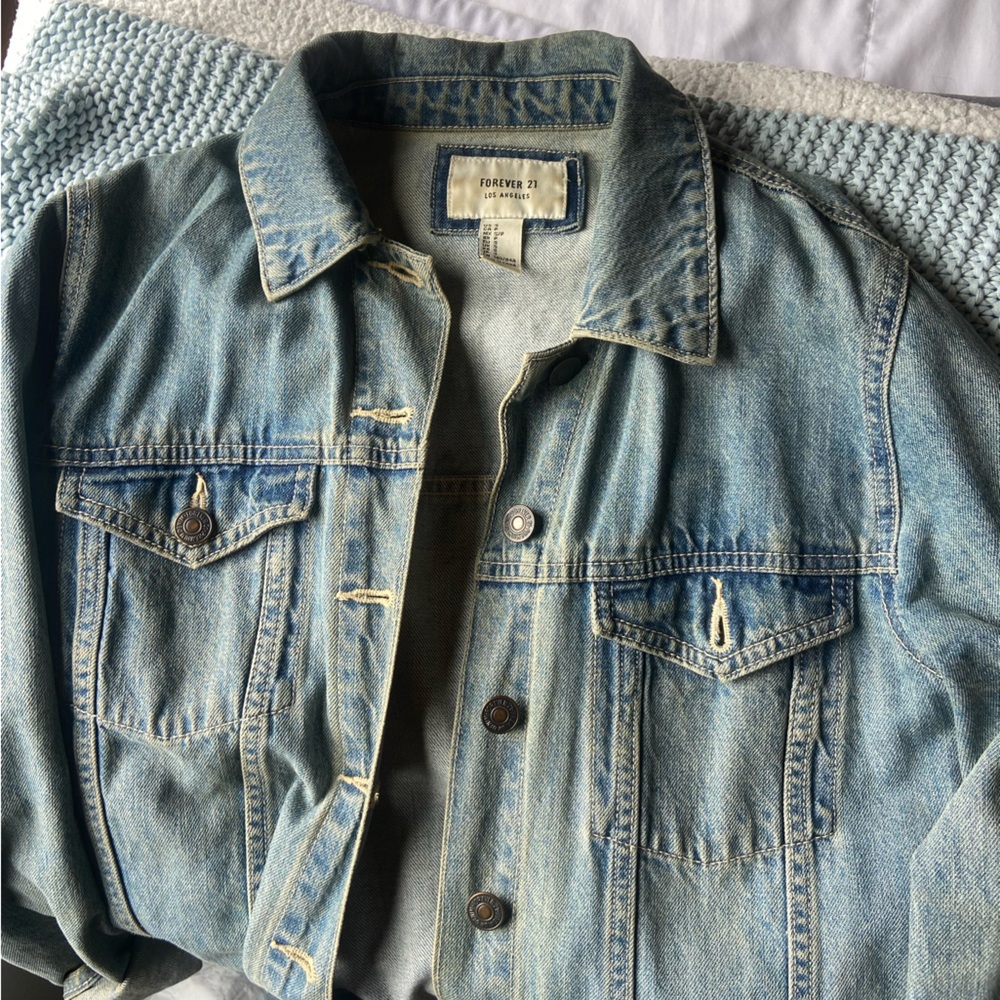 Long Denim Jacket | Size Small